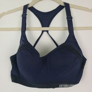 Victoria's Secret Sport Bra Women's 32C Incredible Max Support Racerback Blue